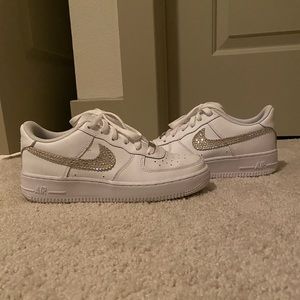 6Y (7.5 womens) Nike CRYSTALIZED AF1s!